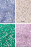 Floral Cotton Blend Lace Fabric: 54