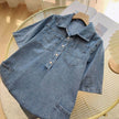 Women's Lapel Breasted Straight-leg Denim Dress