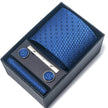Men's Jacquard Woven Formal Tie Set – Rayon Arrow Necktie with Handkerchief, Tie Clip & Cufflinks | Canada & USA