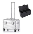Aluminum Carry-On Suitcase Hard Shell TSA Lock Cabin Luggage with Spinner Wheels