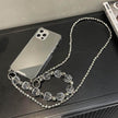 Luxury women wristband iphone case Makeup mirror phone case
