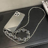 Luxury women wristband iphone case Makeup mirror phone case