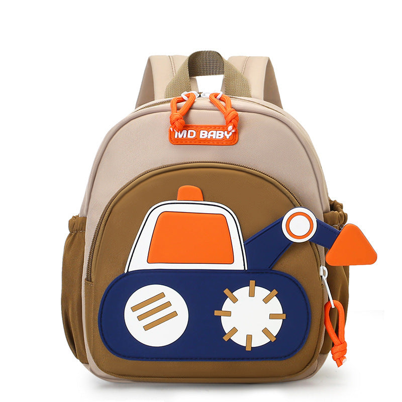 Kids Excavator Backpack – Cute Cartoon School Bag for Boys & Girls (4 Colours)