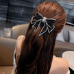 Spring Rhinestone Bow Hair Clip Barrette