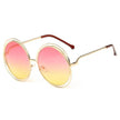 Large Frame Round Frame Unisex Sun Glasses True Film Ink Mirror Flat Light Mirror