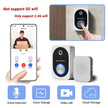 D10 Intelligent Wireless Doorbell Camera With Rechargeable Battery, Two-way Audio, 2.4G Wi Fi, APP Remote Intercom, Free Rolling Cloud Storage Built-in Battery