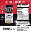 Heath Riles Simple Citrus Barbecue Rub, 12 oz
