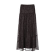 Retro Paisley Printed Skirt Women's Low Waist Midi skirt