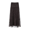 Retro Paisley Printed Skirt Women's Low Waist Midi skirt