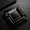 Luxury Ceramics Double slots Cigar Ashtray