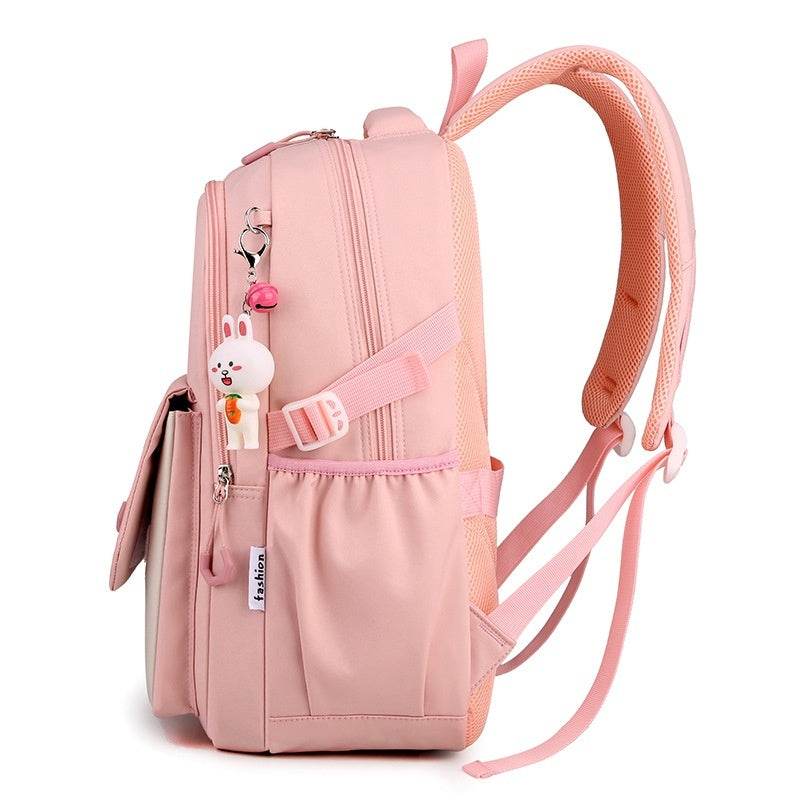 Kids’ Contrast Colour Schoolbag – Large Capacity bACKPACK