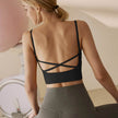 Summer Sling Sleeveless Backless Yoga Workout top Running Skipping Rope Nude Feel Workout top