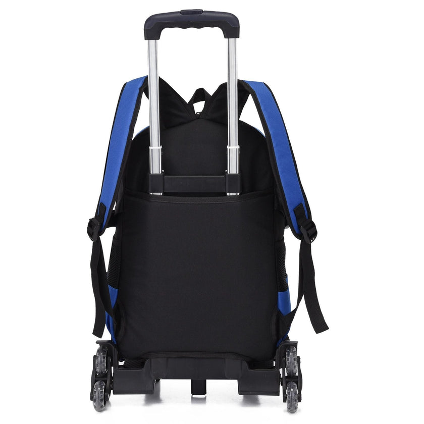 Kids Large Capacity Trolley School Backpack with Wheels – Primary School Pull Rod Bag