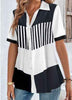 Women's Fashionable Temperament Lapel Short Sleeve Cardigan Top