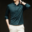 Men's Ice Silk Formal Shirt Half Sleeve Cardigan Canada | EX-STOCK