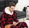 Oversized Fleece Hoodie Blanket with Pockets, Multiple Colours | Short–150 cm