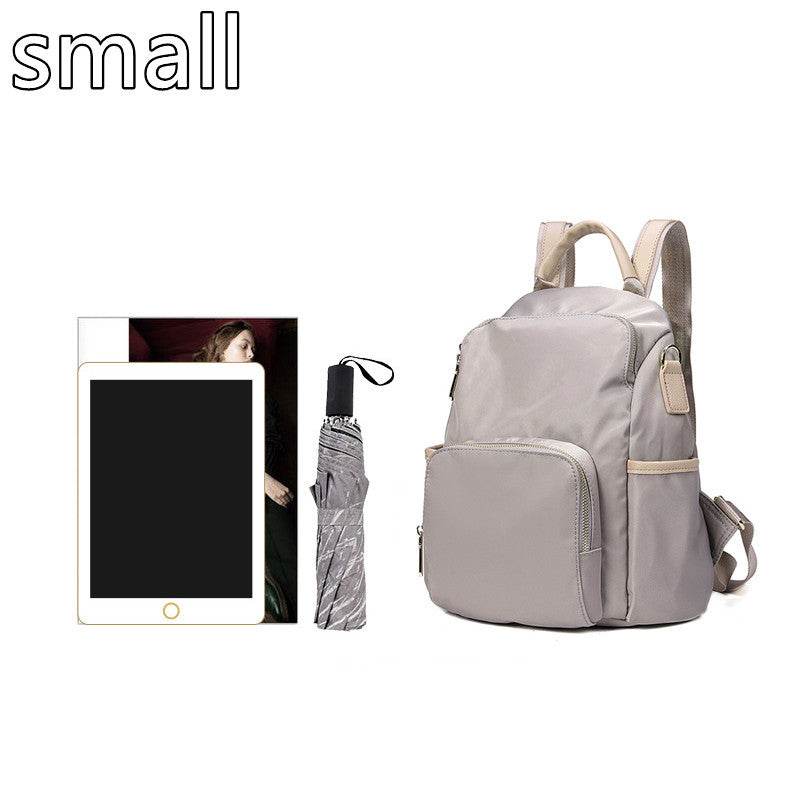 Unisex Portable Waterproof Plain color Backpack for school