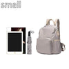 Unisex Portable Waterproof Plain color Backpack for school