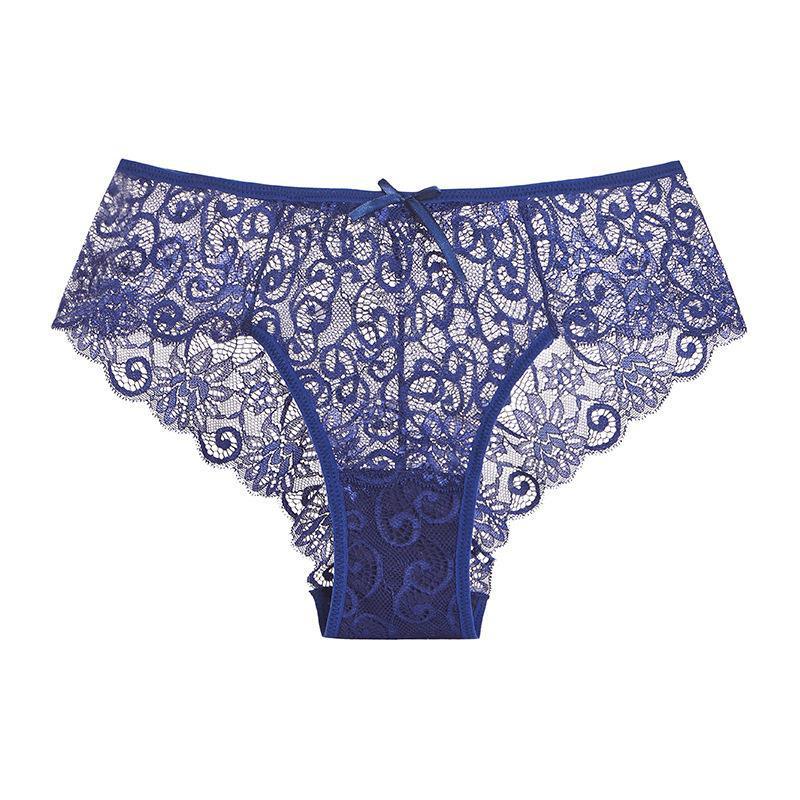 Women's Seamless Mid-Waist Lace Briefs pant with Bow Detail for Everyday Wear