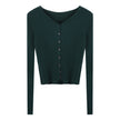 Women's Slim Knit Cardigan Sweater Coat – 6 Colors One Size Canada USA
