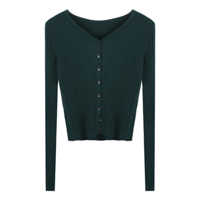 Women's Slim Knit Cardigan Sweater Coat – 6 Colors One Size Canada USA