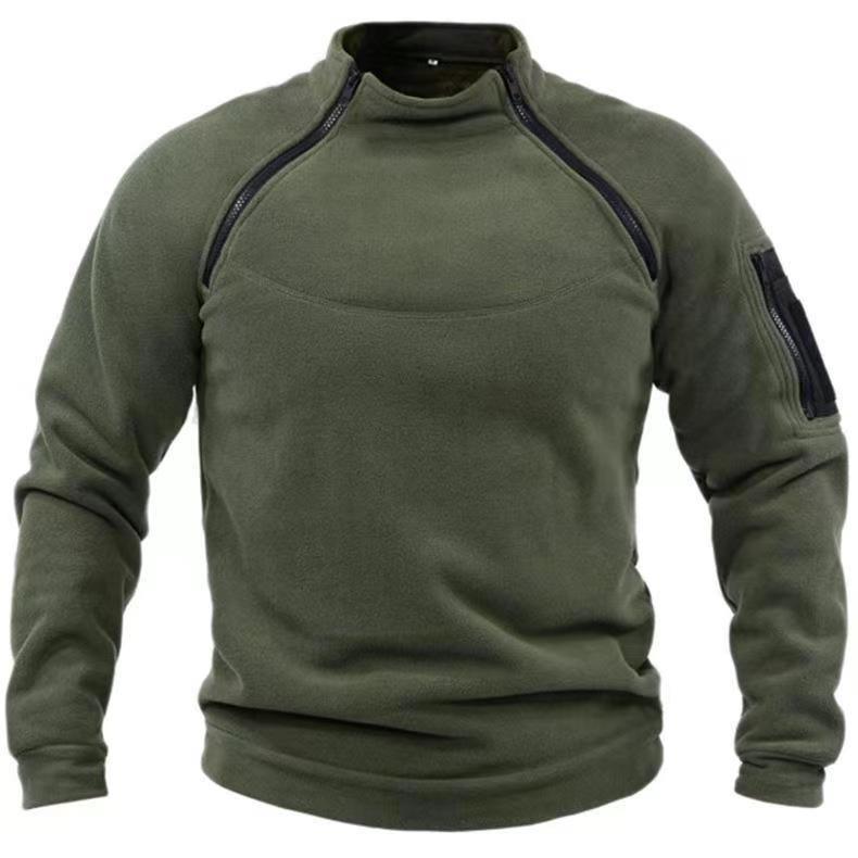 Mens Shawl Collar Cardigan – Warm Fleece Pullover Winter Sweater