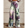 Graphic Printed Bell Bottom Pants for Women – 3D Print Flare Denim Trousers