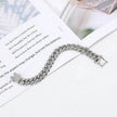 Alloy Line Cuban Link Chain Diamond Bracelet