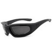 Cycling Sunglasses Chopper Outdoor Sports Glasses For Men Wrap Around UV400 Protection For Fishing Driving Glasses Windproof Gray Lens 3 Pack