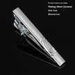 Men's Silver Electroplated Tie Clip – 25 Line Pattern Styles, 5cm Flat Head Business Tie Bar | Canada & USA