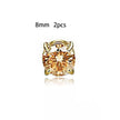 Unisex Zircon Magnetic Ear Clip – No Piercing Rhinestone Stud Earring in 6mm & 8mm