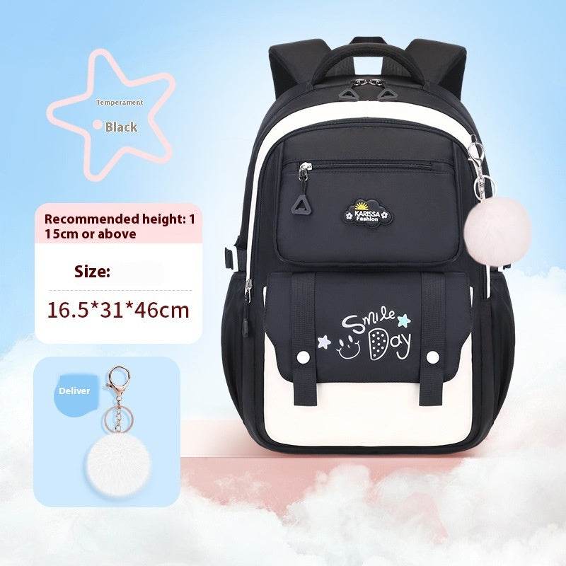 Water-Resistant Large Capacity Girls School Backpack – Oxford Cloth Kids Bag