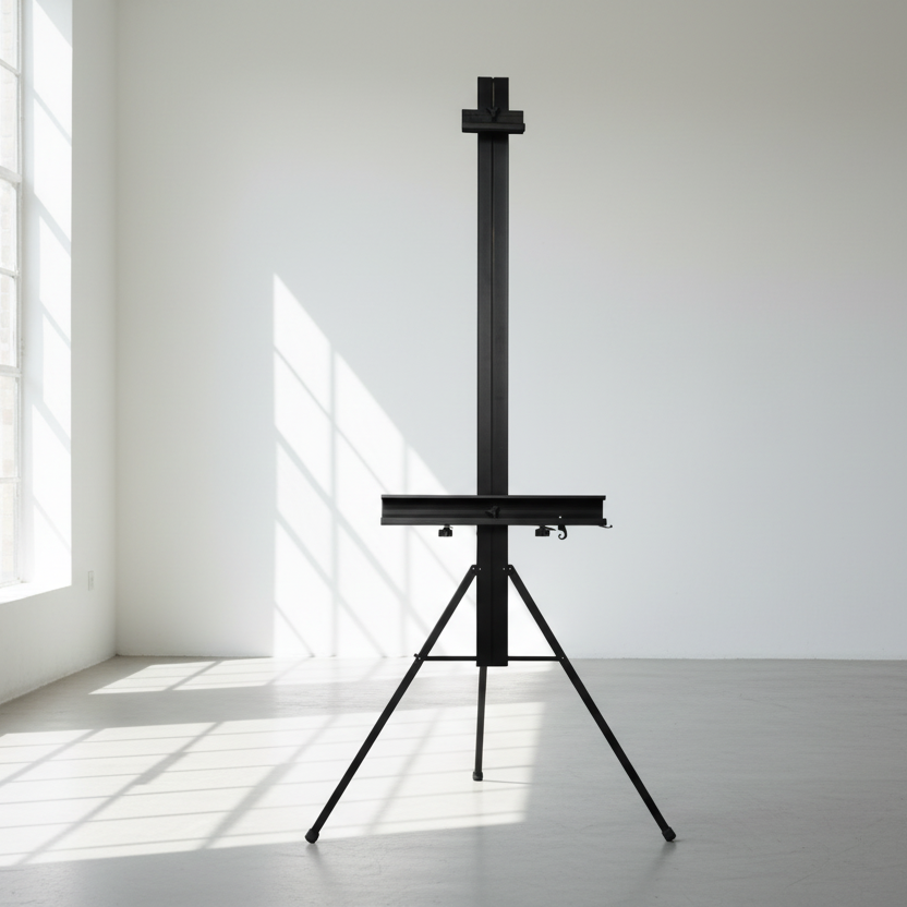 Angle-Adjustable Metal Tripod Easel for Canvases up to 50