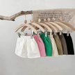 Casual Elastic Capri Pants Girls' Short pant for girls Neutral short pant for kids