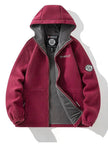 Fleece Hoodie – Warm Zipper Pocket Amekaji Style Hooded Jacket