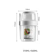 Portable Lock sealed Breakfast Oatmeal Cereal Nut Yogurt Fresh Fruit Salad Cup