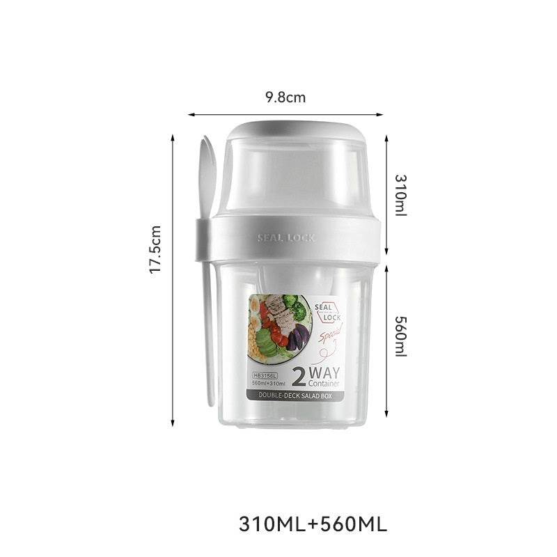 Portable Lock sealed Breakfast Oatmeal Cereal Nut Yogurt Fresh Fruit Salad Cup