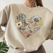 Digital Printing Sweater Hipster Round Neck Pullover Long Sleeve Sweater Women