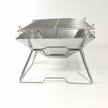 Portable Folding Stainless Steel Charcoal Grill – Compact Camping BBQ Stove