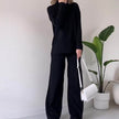 Turtleneck Suit – Stylish Casual Loose-Fit Long Sleeve Outfit
