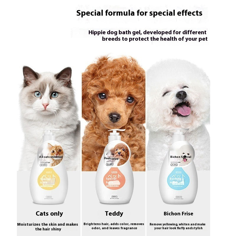 Pet Shower Gel & Shampoo – Breed-Specific Formula for Dogs & Cats | Deodorizing Bath Wash