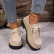 Lace-up British-style Loafers For Women