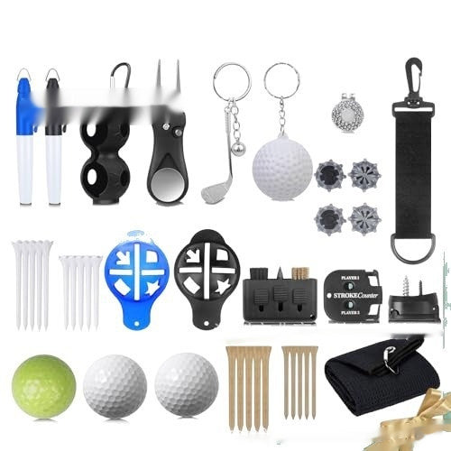Golf Advent Calendar 24-Piece Gift Set – Golf Balls, Tees & Accessories