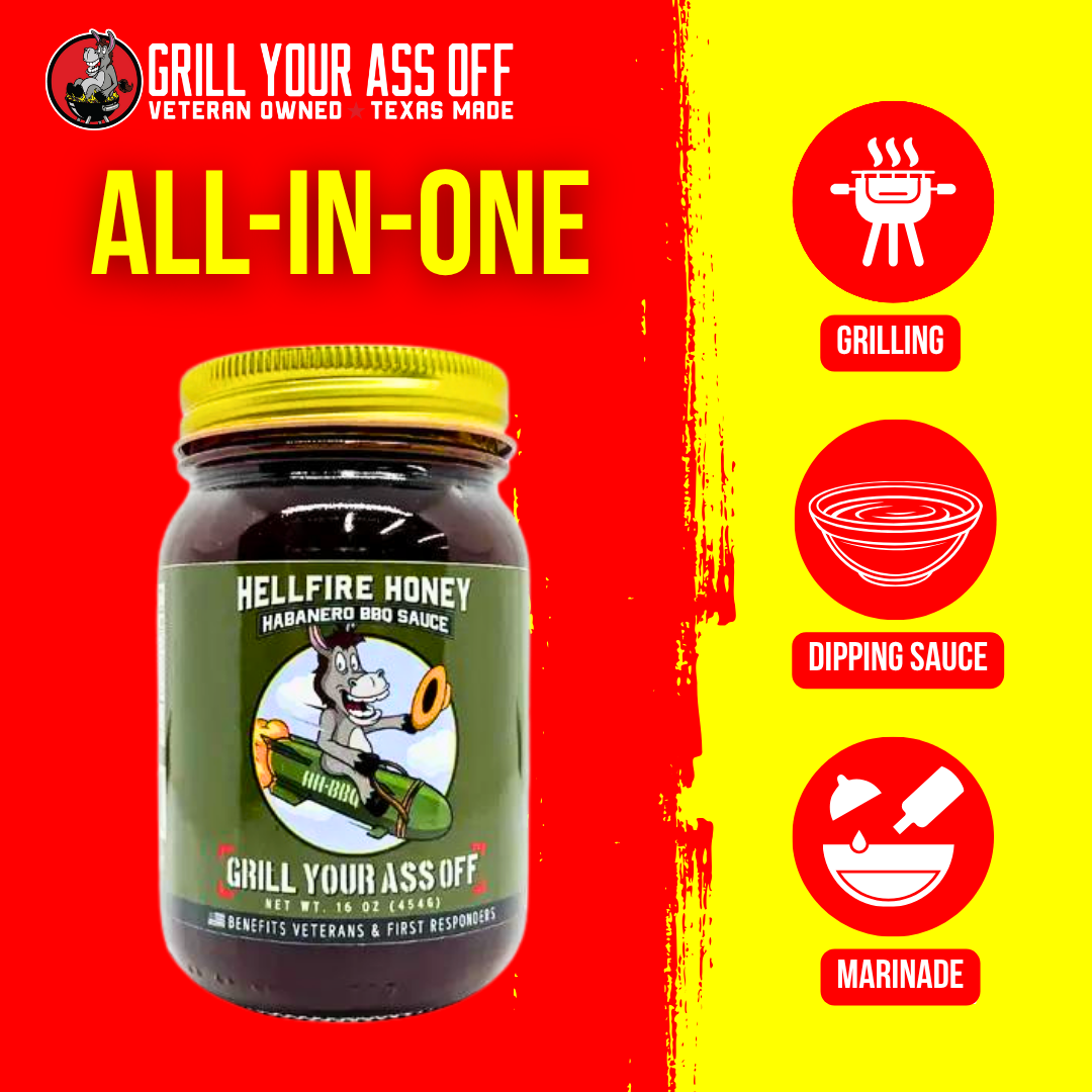Grill Your Ass Off - Hellfire Honey Habanero BBQ Sauce