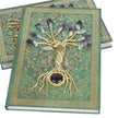 Simple Lucky Tree Pattern Personalized Creative Inlaid Natural Crystal Gem Journal Hard cover  Note book