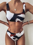 Cow Print Bikini Set – Women's Two-Piece Beach Swimwear