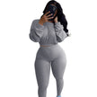 Ladies Autumn 2pcs Athleisure wear Outfit set