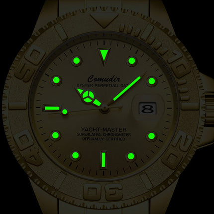 Submarine Automatic Mechanical Watch For Men – Gold & Silver Steel
