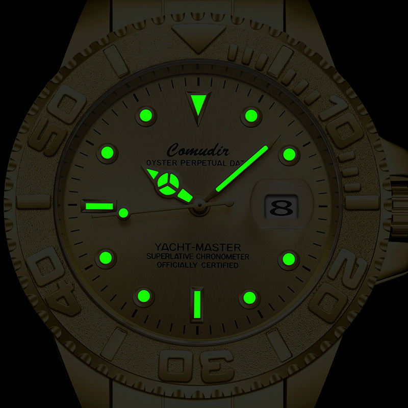 Submarine Automatic Mechanical Watch For Men – Gold & Silver Steel