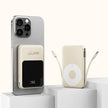 66W Magnetic Fast Charge Wireless Power Bank 10000mAh – Dark Gray & Khaki